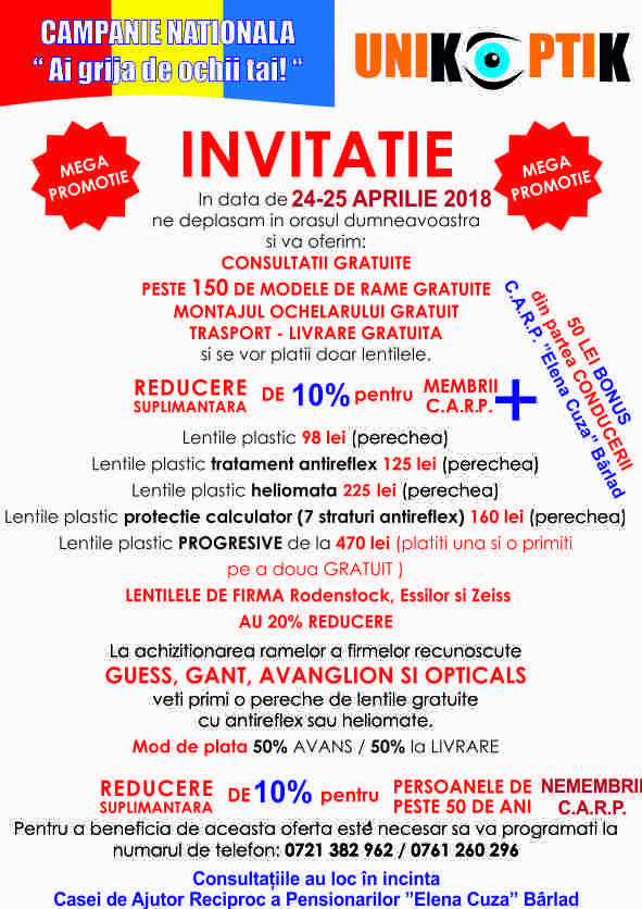 invitație consultații gratuite